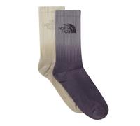 The North Face - Everyday Crew Sock Dip Dye 2-Pack - Chaussettes multifonctions - Unisex S | EU 38-40 - transcendent grey / endless dusk