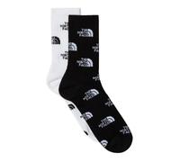 2 paires de chaussettes the north face everyday mi mollets noir blanc x2