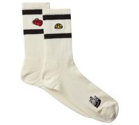 The North Face - Everyday Crew TNF Icons Sock - 2-Pack - Chaussettes multifonctions - Unisex S | EU 38-40 - white dune