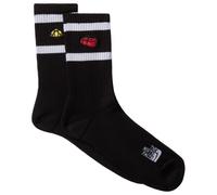 The North Face - Everyday Crew TNF Icons Sock - 2-Pack - Chaussettes multifonctions - Unisex XS | EU 34-37 - tnf black