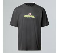 The North Face - T-shirt en coton - U Expedition Celebration Oversized S/S T Anthracite Grey pour Homme en Coton - Taille L - Gris Gris L