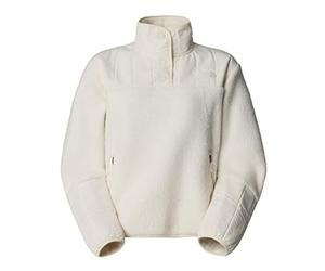 The North Face Femme Cragmont Fleece 1/4 Snap Sweater White Dune XL