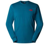 The North Face - L/S Redbox Tee - Haut à manches longues - L - mineral ink / tnf red