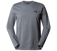 The North Face - L/S Simple Dome Tee - Haut à manches longues - S - tnf medium grey heather