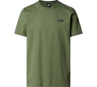 The North Face - T-shirt en coton - M Mountain Sketch SS Tee Bark Mist pour Homme en Coton - Taille L - Vert Vert L