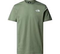 The North Face - T-shirt en coton - M SS Box Nse Celebration Tee Bark Mist pour Homme en Coton - Taille S - Vert Vert S