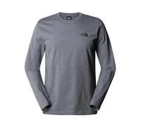 The North Face NF0A87QNDYY1 L/S Simple Dome Tee T-Shirt Homme TNF Medium Grey Heather Taille XL