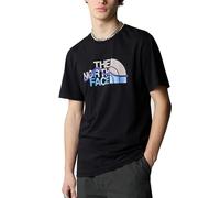 T-shirt The North Face Mountain Line manche courte noir bleu - L