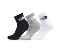The North Face Chaussettes Multi Sport Cush Quarter – 3 paires blanc/noir/gris – S