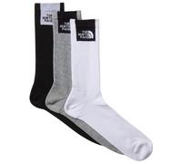 The North Face - Multi Sport Fine Box Cush Crew Sock 3-Pack - Chaussettes multifonctions - Unisex L | EU 44-46 - white / black / monument grey