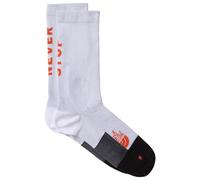 The North Face - Never Stop Trail Run Crew Sock - Chaussettes trail TNF White / Acrylic Orange - XS