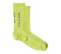 The North Face - Never Stop Trail Run Crew Sock - Chaussettes trail Fizz Lime / Granite Grey - XS