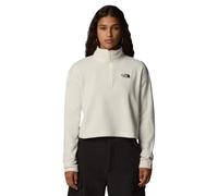 The North Face NF0A855N4HP W 100 Glacier Cropped 1/4 Zip Sweatshirt Femme White Dune-NPF Taille XS