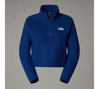 The North Face NF0A855ND1R W 100 Glacier Cropped 1/4 Zip Sweatshirt Femme Estate Blue Taille L