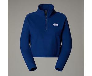 The North Face NF0A855ND1R W 100 Glacier Cropped 1/4 Zip Sweatshirt Femme Estate Blue Taille L
