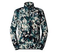 The North Face NF0A858Z65S M 100 Glacier Printed 1/4 Zip Sweatshirt Homme Deep Nori Trail Grid PR Taille XL