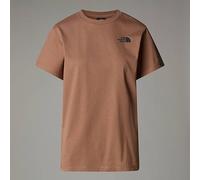 The North Face NF0A87NK6E1 W S/S Box NSE Relaxed Tee T-Shirt Femme Latte-TNF White Taille S