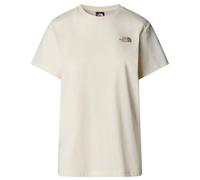 The North Face NF0A87NK95R W S/S Box NSE Relaxed Tee T-Shirt Femme White Dune/Latte Taille XS