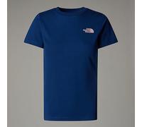 THE NORTH FACE NF0A87NMB4O W S/S Box NSE Slim Tee T-Shirt Femme Estate Blue/Metal Pink Taille M