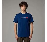 THE NORTH FACE NF0A87NSD1R M S/S Never Stop Exploring Tee T-Shirt Homme Estate Blue Taille M