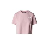The North Face NF0A87U40SO W Simple Dome Cropped Slim Tee T-Shirt Femme Metal Pink Taille XL