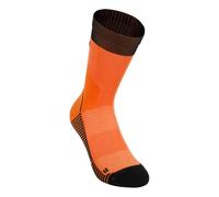 The North Face NF0A882FTNI TRAIL RUN SOCK CREW Socks Homme VIVID FLAME/TNF BLACK Taille M