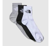 Chaussettes The North Face Multisport Cush Quarter blanc noir gris (3 paires) - L