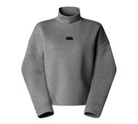 THE NORTH FACE NF0A89C1EC4 W Mock Neck Relaxed Sweatshirt T-Shirt Femme Metallic Silver Heather Taille XL
