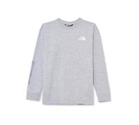 The North Face NF0A89J1DYX1 Teen Varsity Graphic Oversize L/S Tee T-Shirt Unisex TNF Light Grey Heather Taille XL