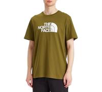 The North Face NF0A8A6CTOE M S/S Easy Tee T-Shirt Homme Forest Olive/TNF White Taille L