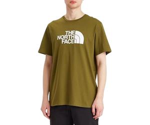 The North Face NF0A8A6CTOE M S/S Easy Tee T-Shirt Homme Forest Olive/TNF White Taille L