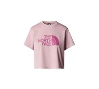 The North Face NF0A8A6HA1O W S/S Easy Relaxed Cropped Tee T-Shirt Femme Metal Pink/Cyber Berry Taille M