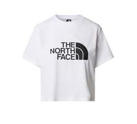 T-shirt The North Face Easy Relaxed Cropped manche courte blanc logo noir femme - XS