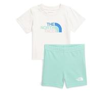 The North Face NF0A8BA356R Baby Cotton Summer Set Tracksuit Unisex White Dune-Bright Foam Taille 6M