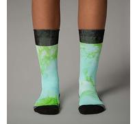 THE NORTH FACE NF0A8BH4ANY TRAIL RUN SOCK CREW - PRINT Socks Homme Meta lime tie dye/TNF B Taille S