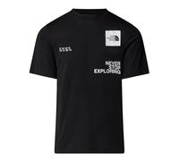 The North Face NF0A8BQXJK3 M Mountain Foundation Coordinates Tee T-Shirt Homme TNF Black Taille S