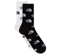 2 paires de chaussettes the north face everyday mi mollets noir blanc x2