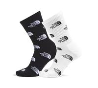 2 paires de chaussettes the north face everyday mi mollets noir blanc x2