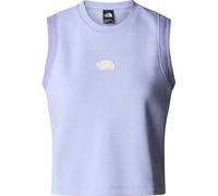 THE NORTH FACE NF0A8C260VI W Terry Relaxed Cropped Tank Vest Femme Purple Mint Taille L