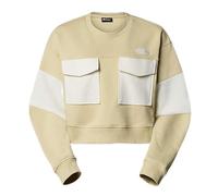 THE NORTH FACE NF0A8C2C3X4 W Terry Oversized Cropped Crew Sweatshirt Femme Gravel Taille S