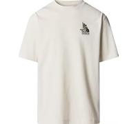 The North Face NF0A8C2TQLI U SS Clean Trails Oversized Tee T-Shirt Homme White Dune Taille XS