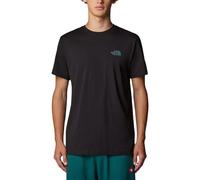 The North Face T-shirt Nse Box Pour Homme Tnf Black-deep Nori Trail Grid Print Taille S male