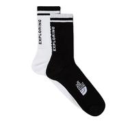 THE NORTH FACE NF0A8CMPKY4 EVERYDAY CREW SOCK NSE - 2P Socks Homme TNF BLACK/TNF WHITE Taille L