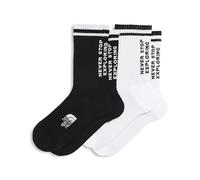 2 paires de chaussettes the north face everyday nse mi mollets noir blanc x2