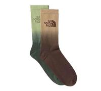 THE NORTH FACE NF0A8CMSBO2 EVERYDAY CREW SOCK DIP DYE - 2P Socks Homme Khaki Stone/Smokey Brow Taille M