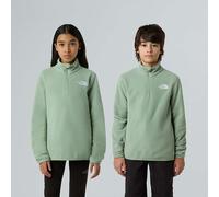 The North Face - Polaire zippée - Teen Glacier 1/4 Zip Pullover Slate Moss - Taille Enfant 152-160 - Vert Vert 152-160
