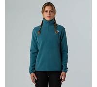 The North Face - Polaire demi-zippée - W Glacier Fleece 1/4 Zip Jacket Space pour Femme - Taille 115-119 - Bleu Bleu 115-119