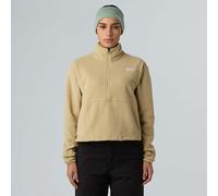 The North Face Polaire Courte Demi-zippée Glacier Pour Femme Khaki Stone Taille L female