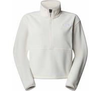 The North Face - Polaire courte demi-zippée - W Glacier Fleece 1/2 Zip Short Jacket White Dune pour Femme - Taille L - Beige Beige L