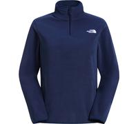 The North Face - Polaire de randonnée zippée - W Glacier Fleece 1/4 Zip Jacket Summit Navy pour Femme - Taille L Navy L